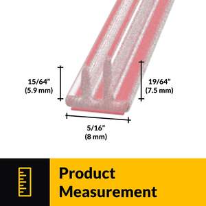 Tira de Sellado para <span class=keywords><strong>Ducha</strong></span> Hydrorelax de PVC para Puertas de Vidrio de 4-12 mm, Impermeable, para Mamparas de <span class=keywords><strong>Ducha</strong></span> - Product Image 2