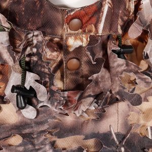 AUSCAMOTEK 3D Leafy <b>Poncho</b> Ghillie Suit Camouflage Cloak Cape Waterproof Hunting Wear <b>Men</b> - Product Image 2