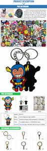 Portachiavi in gomma morbida in PVC 2D/3D con sorriso portachiavi personalizzato in gomma PVC per regali di promozione - Product Image 6