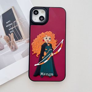 Nuovo stile 3D cartone animato cool design principessa custodia del telefono per <span class=keywords><strong>IPhone</strong></span> 16 15 14 13 <span class=keywords><strong>12</strong></span> Pro Max <span class=keywords><strong>Cover</strong></span> posteriore in <span class=keywords><strong>Silicone</strong></span> morbido regalo - Product Image 4