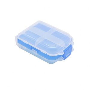 Customization Wholesale Blue Pill Organizer Large Capacity Pill Case Custom <b>Plastic</b> <b>Pocket</b> Size Pill Box - Product Image 1