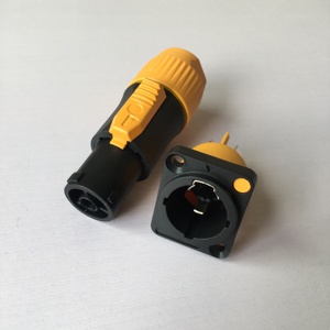 Powercon IP65 không thấm nước Chassis Bảng điều chỉnh kết nối 3pins 250V AC Power nữ cắm + Nam ổ cắm LED Speakon cung cấp điện - Product Image 1