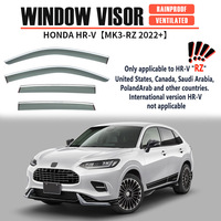 Visera de Ventana Deflectora de Sol y Lluvia para Puerta para Honda HRV 2024 en Adelante Protección y Decoración TW 4 Piezas