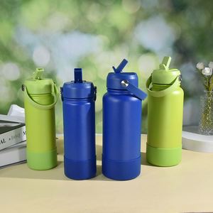 Customize 18oz 32oz Stainless Steel Sports Water <b>Bottle</b> Double Wall <b>Insulated</b> Vacuum Flask <b>Straw</b> Leak-Proof BPA Free Giveaways - Product Image 1
