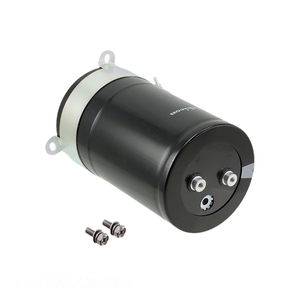 Distribuidor Autorizado, Condensador de Aluminio CAP ALUM 5600UF 20% 450V, Montaje en Chasis con Tornillo, 5600 uF LNX2W562MSEJ - Product Image 1
