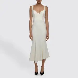 Konfeksiyon üreticileri özel yaz kadın pamuk şifon baskılı çiçek tasarım yüksek moda giyim Dress elbise