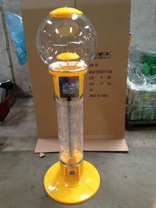 130 Cm Hoge <span class=keywords><strong>Plastic</strong></span> Spiraal Gumball Automaat Voor Grote Bal Capsules Munt En Token Betalingssysteem Voor Verhuur - Product Image 2