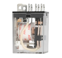 Relais électromagnétique haute puissance certifié CE et RoHS, 8 broches AC/DC 10A, ultra fiable pour l'automatisation industrielle et le contrôle PLC