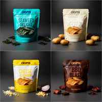 Sachet Doypack Personnalisé Imprimé Qualité Alimentaire Haute Barrière avec Fermeture Zip pour Emballage de Chips de Pommes de Terre et Snacks d'Algues – Vente en Gros Usine