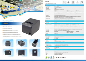 Longfly tốc độ cao <span class=keywords><strong>80mm</strong></span> Máy in hóa đơn nhiệt chất lượng 58mm BT không dây <span class=keywords><strong>POS</strong></span> Vé máy in nhiệt với kết nối <span class=keywords><strong>Bluetooth</strong></span> - Product Image 4