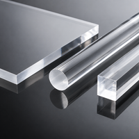 Barre carrée en acrylique transparent Xiangwang 10mm-100mm, anti-âge, résistante aux UV, pour projets de bricolage et d'affichage