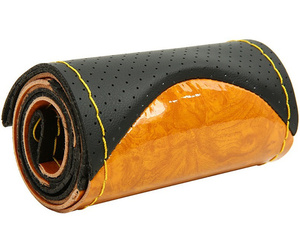 Accesorios Interiores Automotrices de Cuero PU Antideslizante de Lujo, Funda de Volante de Cuero de Moda al por Mayor para Tesla Modelo 3 Y - Product Image 4