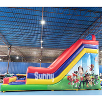 Toboggan Gonflable Commercial en PVC pour Enfants, Thème Chien de Dessin Animé, Maison de Rebond et Toboggan Écologique pour Enfants de 3 Ans et Plus