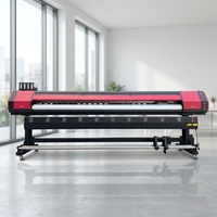 Imprimante à solvant certifiée Allprint 3,2 m (10 pieds) avec tête Konica 1024i pour la production en série de panneaux publicitaires