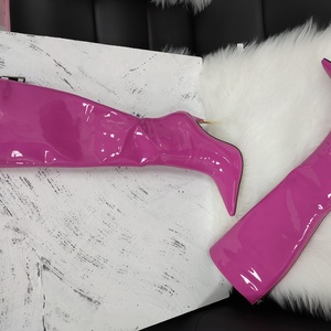 Pure Color Thin <b>Heels</b> Pointed Toe Western Women Winter Boots Knee High Shoes 12 High <b>Heel</b> Daily Life Street Shoes - Product Image 6