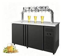 Mesin Dispenser Bir Komersial All-In-One, Mesin Dispenser Keran Bir Menara, Mesin Pendingin Bir Kegerator yang Tahan Lama