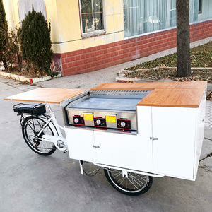 עגלת מזון אופניים חשמליים למפעלי חטיפים ומפעלי עיבוד ירקות כולל דוכן נקניקיות - Product Image 6