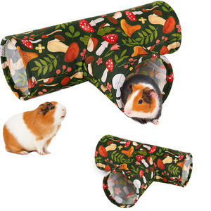 Guinea Pig and <strong>Ferret</strong> Hiding Place Hamster Tunnel Comfortable Curtains Rabbit House Suitable for Small Pet <strong>Cages</strong> Soft Nest - Product Image 6