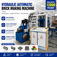 Machine de fabrication de blocs de ciment entièrement automatique à haut rendement QT10-15, machine hydraulique pour pavés autobloquants et briques creuses