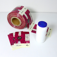 Het bedrukken van PET PVC full body krimpfolie etiketten voor drankenflessen, op maat gemaakte verpakking