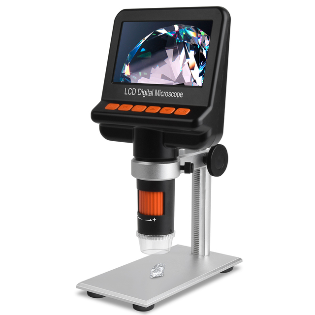 12MP 4.3 Inch Support HD Output Polarizer LCD Digital Microscope