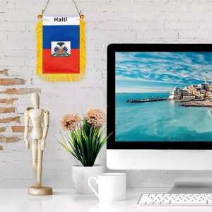 Tissu en Satin Double face personnalisé avec franges, pour fenêtre, rétroviseur de voiture, bannière, drapeau fanion, fourniture d'usine - Product Image 3