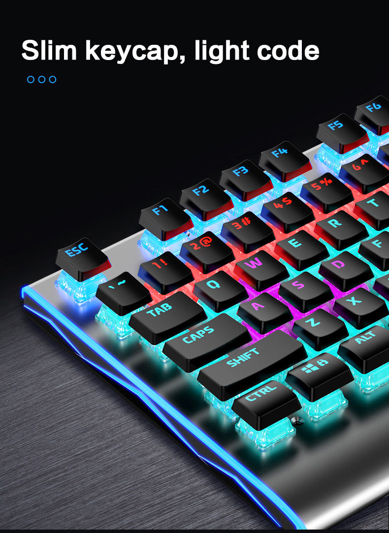 AULA F2099 ゲーミングメカニカルキーボード RGBバックライト USB接続