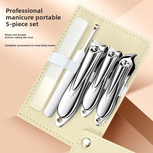 2025 cầm tay công cụ làm móng tay Kit năm mới thép không gỉ Cắt Móng Tay & kéo đóng gói trong hộp cho đánh bóng móng tay 5 người đàn ông của chăm sóc - Product Image 2