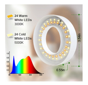 Ceilinged USB phát triển ánh sáng vòng hình dạng quang phổ đầy đủ thay đổi độ sáng dẫn phát triển đèn cho các nhà máy trong nhà - Product Image 2