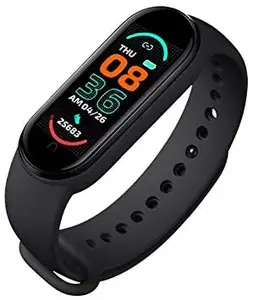 Lemfo — montre connectée M6, avec Bluetooth, moniteur de sommeil, de fréquence cardiaque, d'activité physique, écran AMOLED couleur TFT