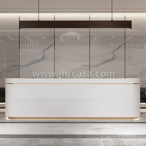 Mostrador <span class=keywords><strong>de</strong></span> Recepción <span class=keywords><strong>de</strong></span> Diseño Personalizado, Mostrador Frontal Moderno para Oficina con Luz LED, Muebles Comerciales, Estación <span class=keywords><strong>de</strong></span> <span class=keywords><strong>Trabajo</strong></span> para <span class=keywords><strong>Recepcionista</strong></span> - Product Image 3