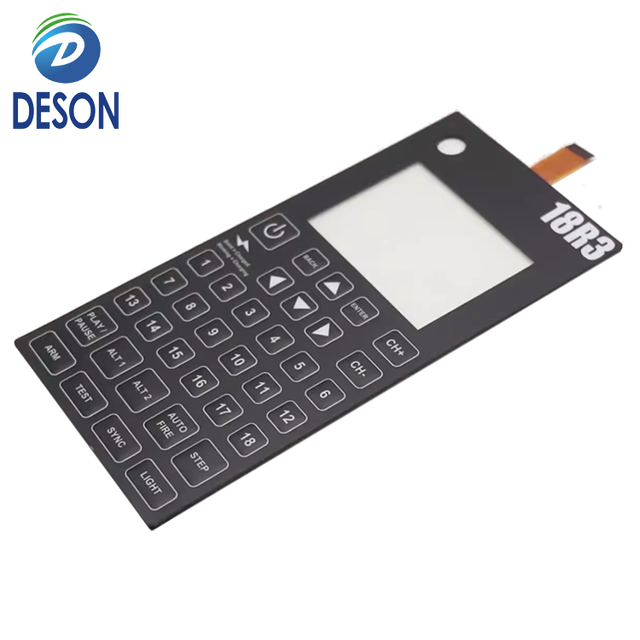 Deson OEM Printing Touch Graphic Overlay Remote Controller PC PET Polycarbonate Board with Silicone Keypad for LED