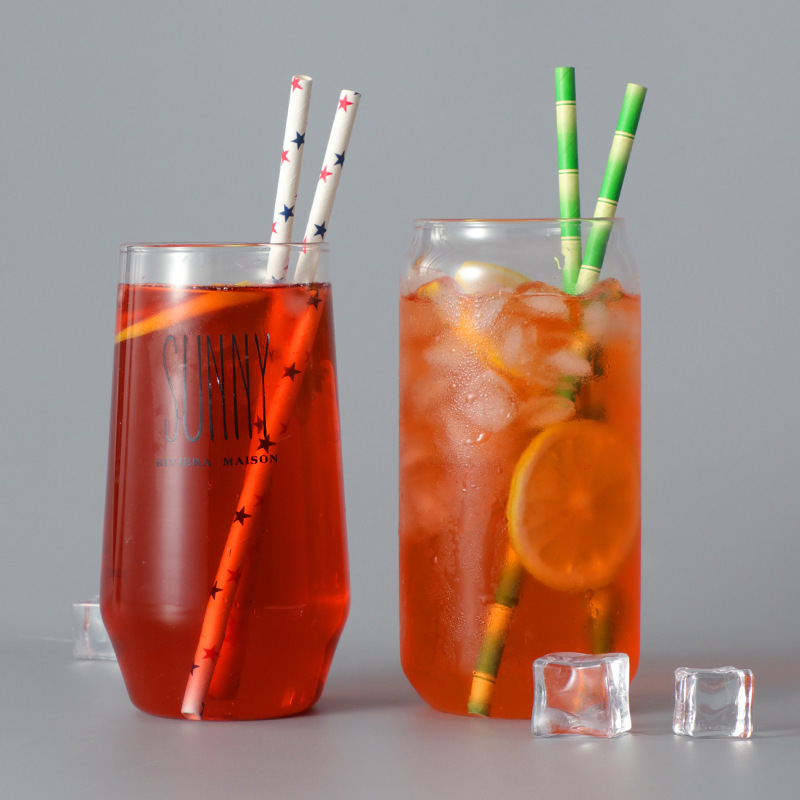 Hot Sale Top Selling Biodegradable Pure Black Color Straw Drinking Disposable Paper Straws Size