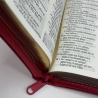 Bible à glissière adulte en espagnol-Fabricant d'impression personnalisée en cuir Pu