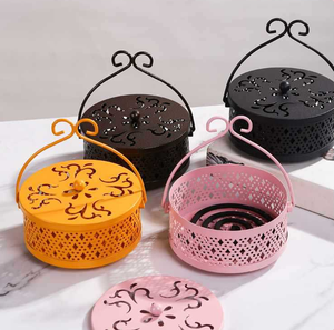 Support portable en métal pour spirales anti-moustiques et encens avec poignée, accessoires de lutte contre les insectes résistants à la chaleur - Product Image 2