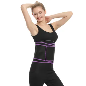 女性和男性体育锻炼氯丁橡胶减肥修剪器腰带可调节双肩带腰部训练师腰带