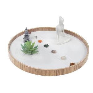Kit <span class=keywords><strong>de</strong></span> Jardín Zen <span class=keywords><strong>de</strong></span> Escritorio al por Mayor, Bandeja <span class=keywords><strong>de</strong></span> Arena Blanca, Figura Meditando, Base <span class=keywords><strong>de</strong></span> Bambú, Alivio del Estrés, Decoración <span class=keywords><strong>de</strong></span> Oficina, Diwali, Ecológico - Product Image 2
