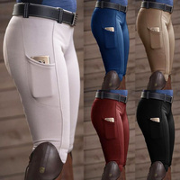 Pantalon d'équitation en silicone intégral pour femme, haute élasticité, pour entraînement et saut d'obstacles