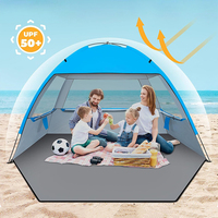Tente POP entièrement automatique à double couche, imperméable, résistante aux UV, respirante, ultra-fine, légère, en maille polyester, pour toutes les saisons