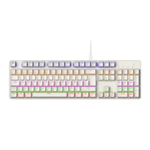 Red Switch 104 Keys Mechanical Keyboard Computer Office Keyboard Wired Gamer Ergonomic Backlit Gaming Keyboard