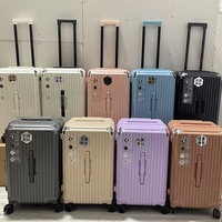 Valise de voyage de luxe moderne à 4 roues, grande capacité, durable, avec serrure TSA, ensembles de valises, bagages, valises, malas
