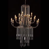 Lustre LED de luxe en or pour les mariages et les événements, nouvelle arrivée détachable, lustres de décoration de mariage professionnels