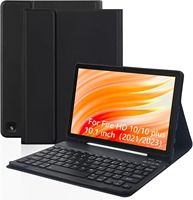 Étui de protection pour clavier compatible avec Fire HD 10 10Plus, étui magnétique sans fil