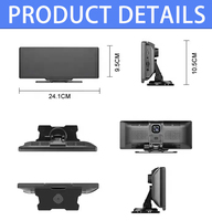 Écran CarPlay sans fil de 10,26 pouces - Enregistreur de conduite portable TFT HD 4K, double caméra DVR, navigation GPS, Android Auto, 1 an