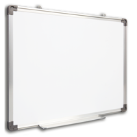 Budget d'usine limité Design classique Cintres en acier laqué Montage mural Cadre en aluminium Tableau blanc magnétique