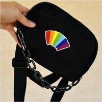 Arc-en-ciel fer sur ensemble de patchs brodés pour vêtements Jeans sacs vestes bricolage couture Applique amour coeur fierté drapeau accessoires