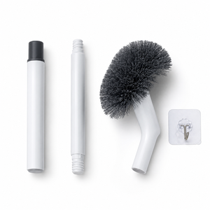 <span class=keywords><strong>Brosse</strong></span> de <span class=keywords><strong>toilette</strong></span> en <span class=keywords><strong>silicone</strong></span> courbée à manche long, support mural à séchage rapide, pour usage domestique et commercial – Vente en gros - Product Image 2