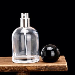 Botella de Perfume de Vidrio Vacía Redonda Personalizada de 30ml 50ml 100ml con Tapa y Pulverizador, Botella de Perfume con Tapa de Bola con Diseño Único - Product Image 4