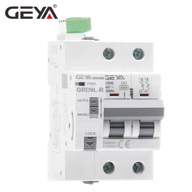 GEYA Auto-und Manul-Arbeits modus GRD9 Automatischer Reset-Wieder einschalt schalter 10ka MCB Recloser 63A DC Reclose ing