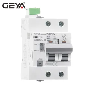 GEYA automático y manual del modo de trabajo GRD9 Reset Auto reconectores interruptor automático 10ka MCB del reconectador 63A DC reconexión